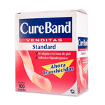 Venditas Adhesivas CureBand Standard 100 Piezas