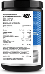 Amino Energy Optimum Nutrition Sabor Blue Raspberry 270 g