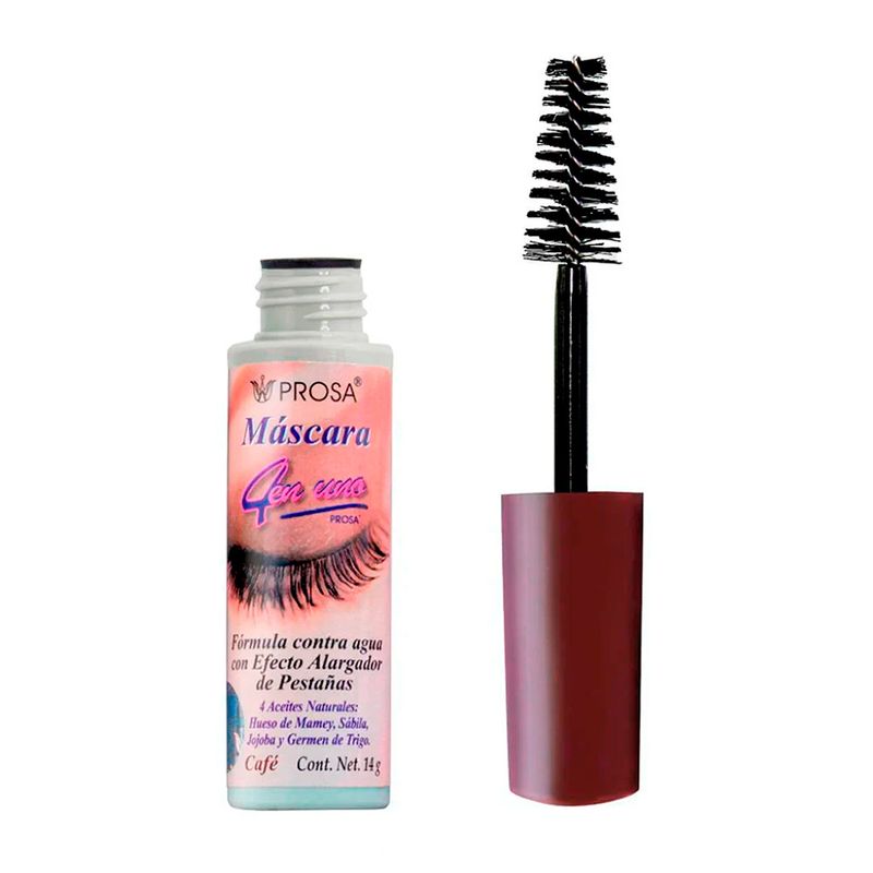 Rimel Prosa Alargador de Pestañas 4 en 1 Cafe 1 Pieza