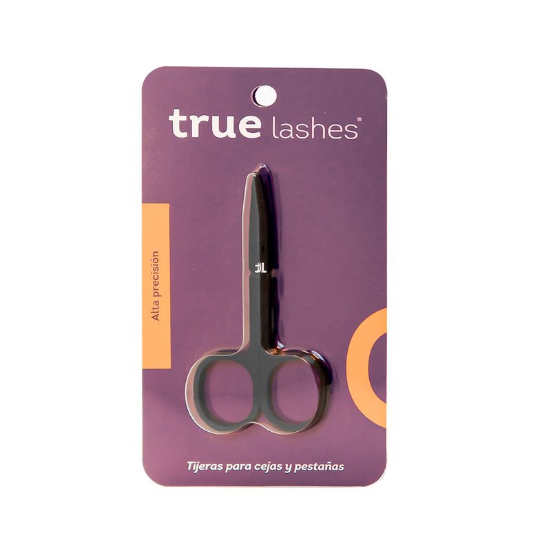 Tijeras para Cejas y Pestañas True Lashes Negra 1 Pieza