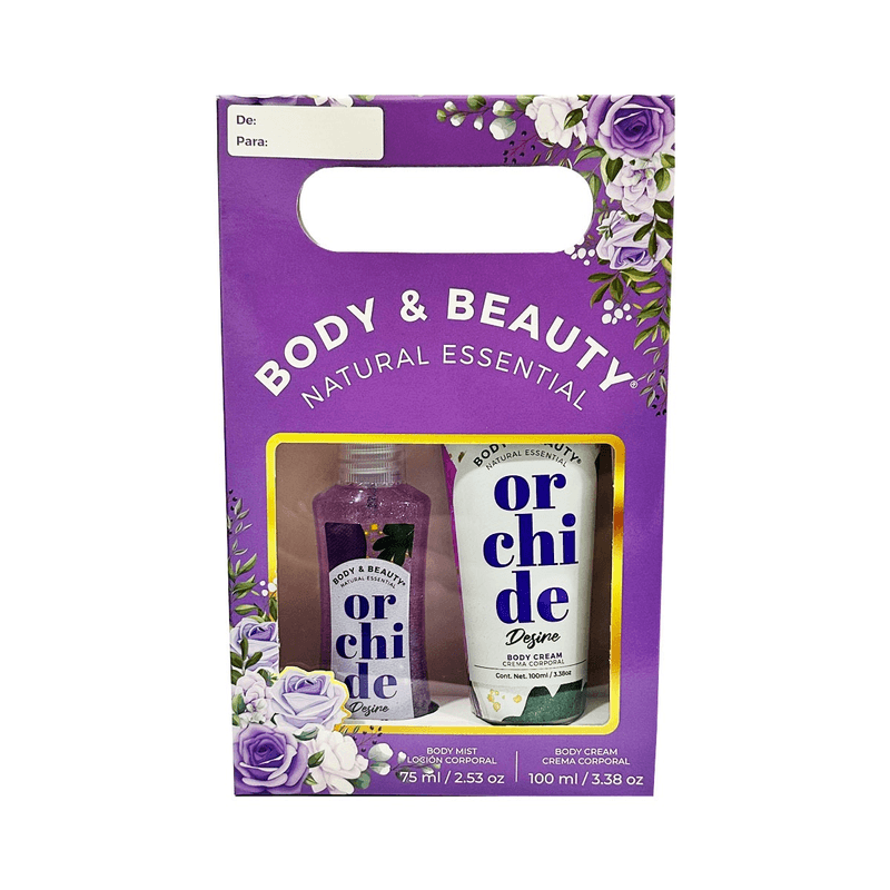 Set Orchide Desine Body & Beauty Natural Essential Crema + Locion 2 Piezas