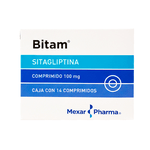 Bitam Sitagliptina 100 mg 14 Comprimidos