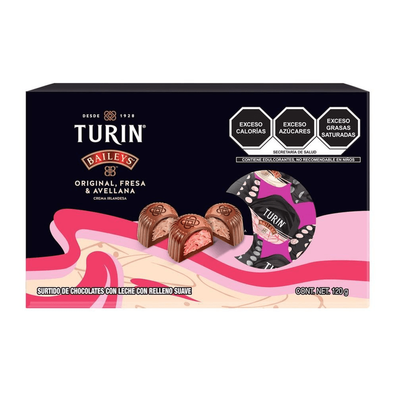 Chocolate Turin Baileys Surtido Original, Fresa y Avellana 120 g