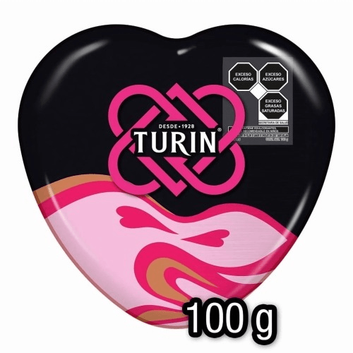 Chocolate Turin Lata Corazon 100 g