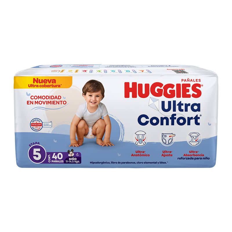 Huggies Ultra Confort Et 5 Niño 40 Piezas