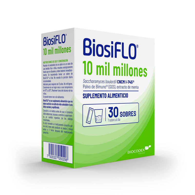BiosiFLO Suplemento Alimenticio 10 Mil Millones 30 Sobres
