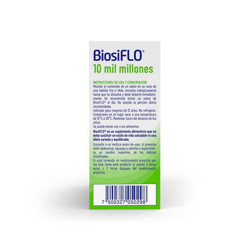 BiosiFLO Suplemento Alimenticio 10 Mil Millones 30 Sobres