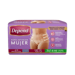Ropa Interior Depend Mujer Grande 15 Piezas