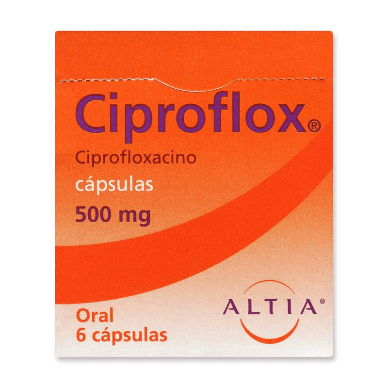 Ciproflox 500 mg 6 Capsulas