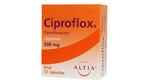Ciproflox 500 mg 12 Capsulas