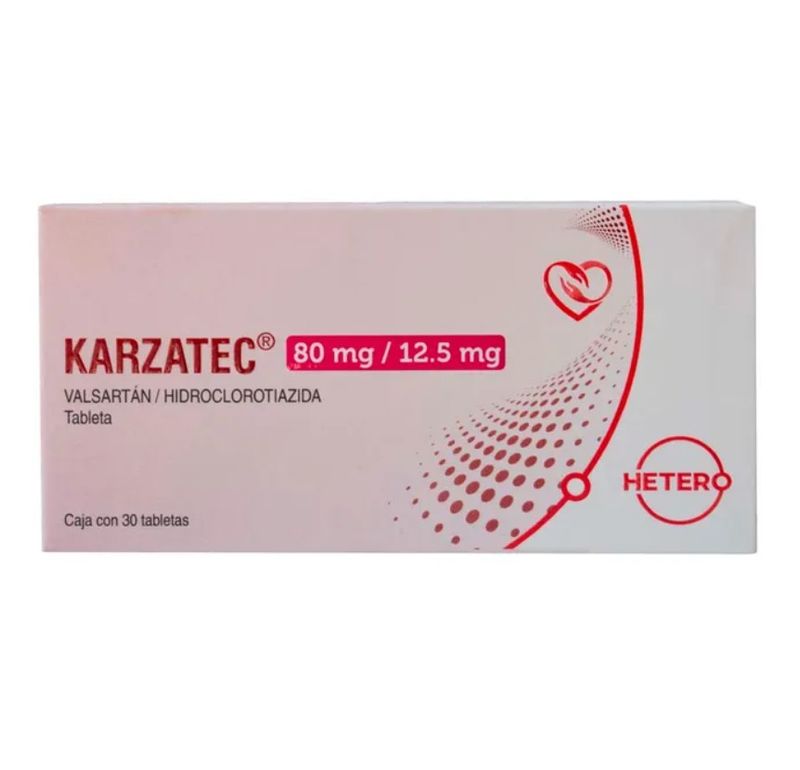 Karzatec 80 mg /12.5 mg 30 Tabletas