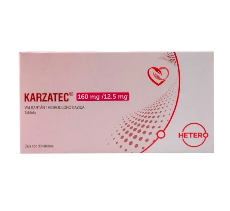 Karzatec 160 mg / 12.5 mg 30 Tabletas